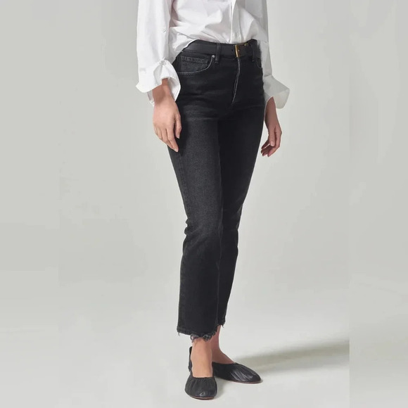 Citizens of Humanity Jolene High Rise Straight in Stormy - Picture 2 of 16